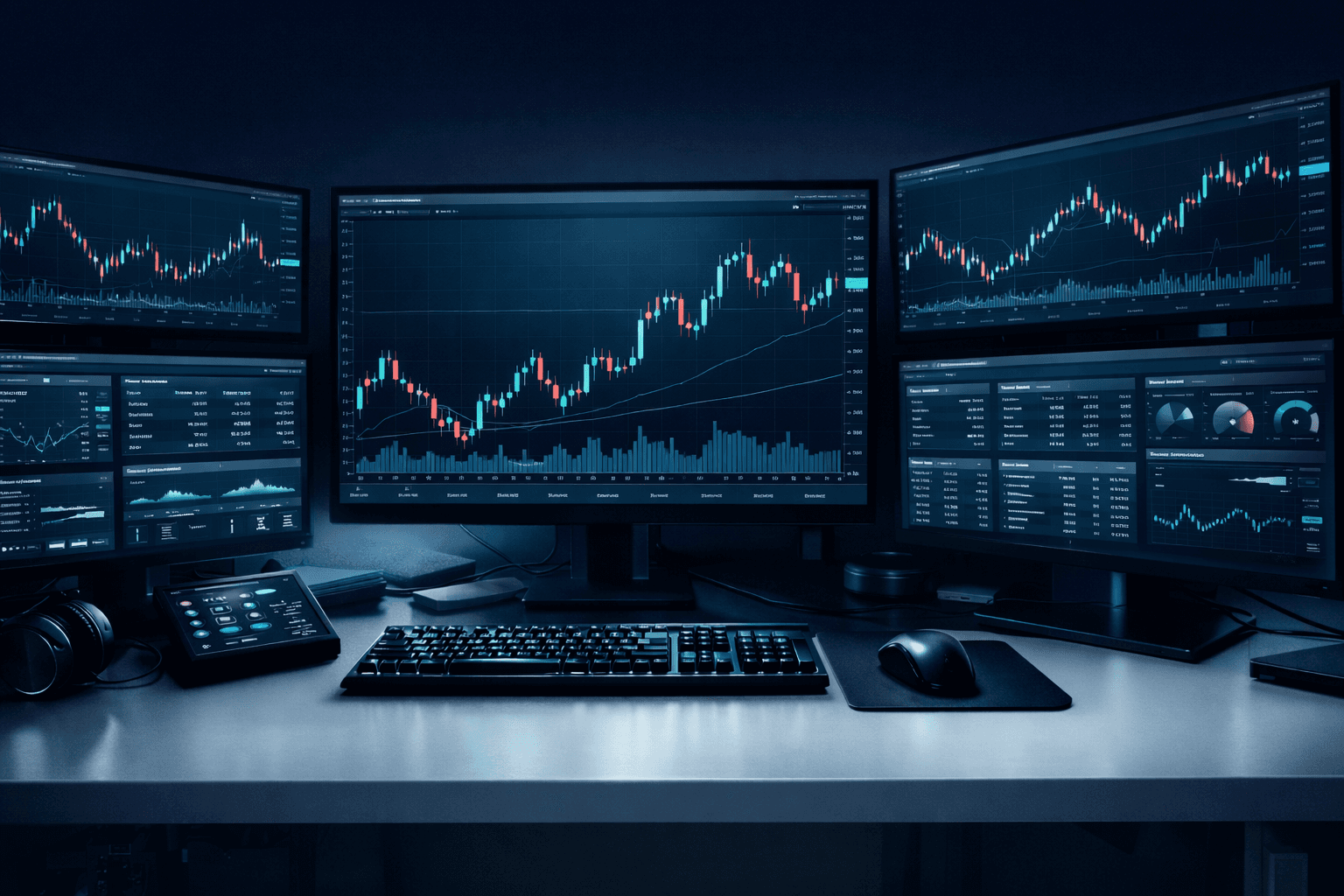 Trading workstation with futures charts